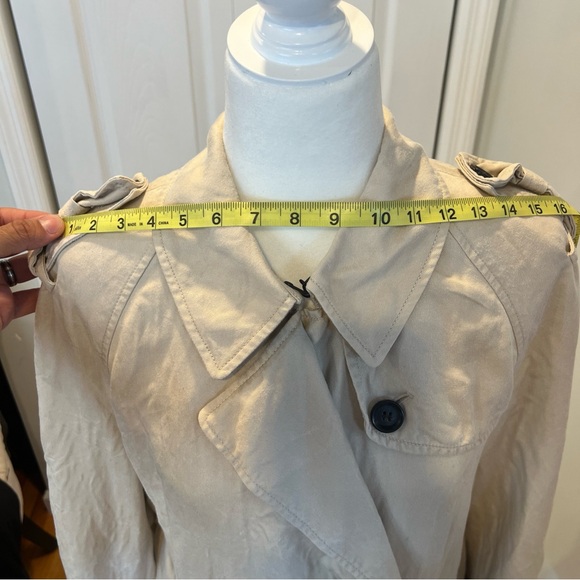 Coach Drapey Trench Coat Size M F29071 - Picture 11 of 16